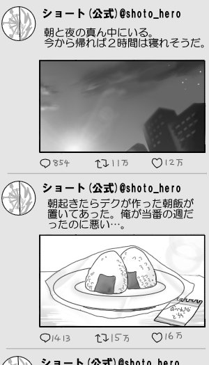 ショートとデクのSNS～新婚編～③
いい夫妻の日っぽい轟出 