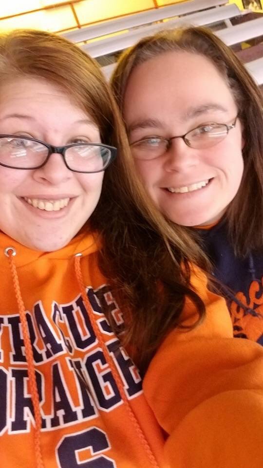 CaptainSwan_3's tweet photo. For a few hours I was able to forget the sadness and watch my favorite team @Cuse play and win. Thank you to my wonderful friend Stefanie. ❤️ https://t.co/S4yKS2LVnM