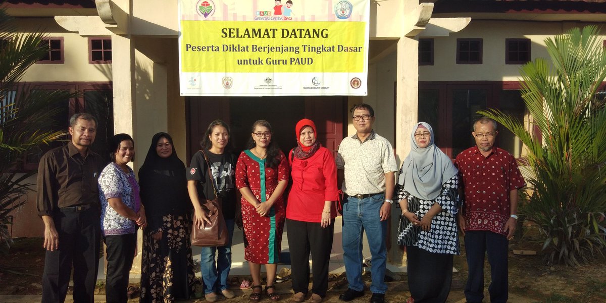 Pelaksanaan tendik dasar paud 48 jpl di Kec Batang Kawa. 21-26 November 2017.