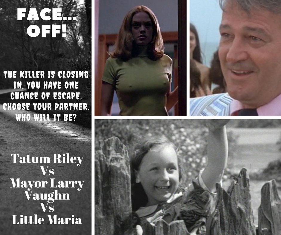 Dorrystavern59's tweet photo. Who would you choose? #faceoff #scream #jaws #Frankenstein #littlemaria #horrormovies #horror #cinema #choices https://t.co/U7Z48bdth2