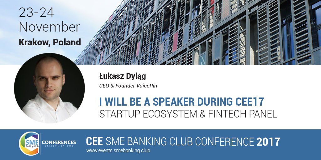 See my speech today at #CEE #SME #Banking Club Conference 2017 <a href="/SMEBankingClub/">SME Banking Club</a> <a href="/VoicePINcom/">VoicePIN.com</a> #fintech #startup #CX #innovation