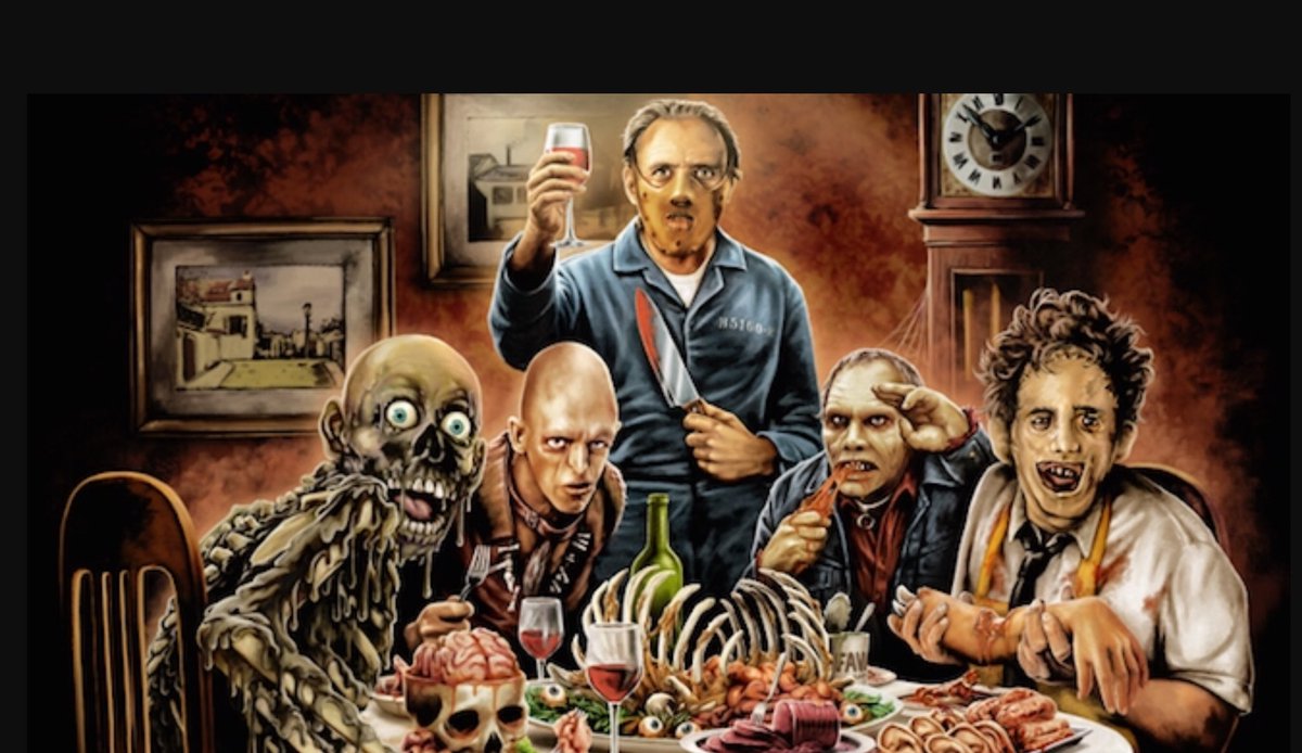 DinoEwelt's tweet photo. Don’t want to forget the others. Happy thanksgiving horror family. @HorrorGalSusan @thehorrorshowBK @nostfan0910 @INC_Smoothie @RandomHorror https://t.co/qzQyRqJmzA