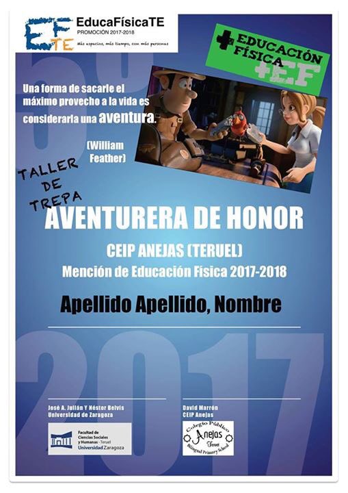 educafisicate's tweet photo. Hoy en #educafisicate del @TeruelCampus de @unizar una actividad formativa especial de #trepa con el CEIP LAS ANEJAS
Como hilo conductor las Aventuras de Tadeo y Sara montaremos 4 escenarios de trepa para el alumnado de quinto ¿serán merecedores del diploma? #clima #implicacion https://t.co/PvPfx3NCtE