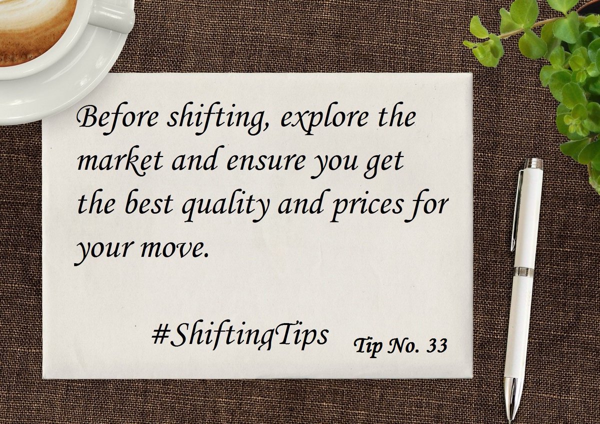 ShiftKarado's tweet image. #ShiftingTips No. 33 - Before #shifting, ensure best quality and prices.