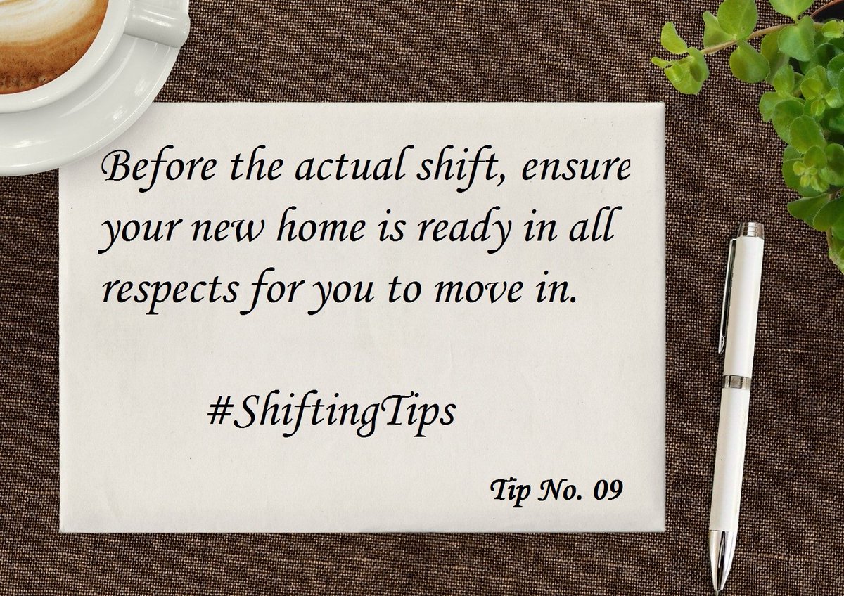 ShiftKarado's tweet image. #ShiftingTips No. 09 - Ensure #new #home is ready before moving.