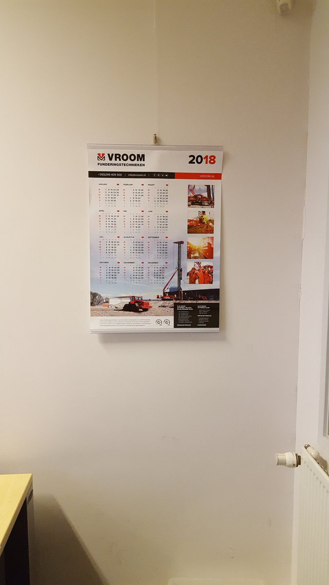 Hij hangt alvast! Thnx @VroomFTnl