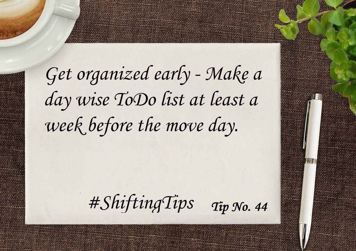 ShiftKarado's tweet image. #ShiftingTips No. 44 - Make a day wise #ToDo #list.
