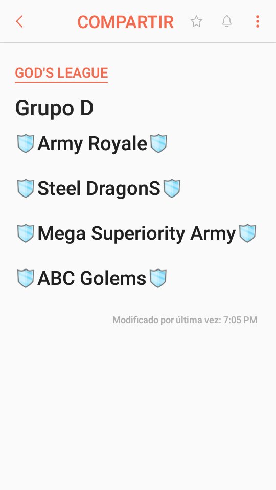 4 Finalistas De Los Últimos Grupo
<a href="/TeamIceeGG/">Team Icee™</a> 
<a href="/PeruRoyaleCR/">PERU ROYALE 🇵🇪</a> 
<a href="/KrakenEsportsGG/">Kraken Esports</a> 
<a href="/PhantomStarCR/">Phantom Star CR</a> 

<a href="/ArmyRoyale/">Army Royale™️</a> 
@CRSteelDS 
@SprtyArmy_CR 
@ABC_Golems