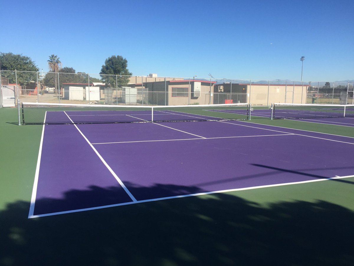 #Centennial #HighSchool brand new tennis courts are looking phenomenal! <a href="/SS_FDN/">Sloane Stephens FDN</a> <a href="/asb_apache/">Centennial ASB</a> <a href="/kendricklamar/">Kendrick Lamar</a> @ICECOLDMoses @JffHarris <a href="/JosephNSanberg/">Joe Sanberg</a> <a href="/AsmMikeGipson/">Asm. Mike A. Gipson</a>
