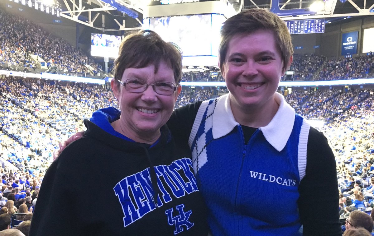 GDogFeld's tweet photo. Mom's first UK Game! #BBN #WeAreUK #FWvsUK https://t.co/LdHNZjKJWK