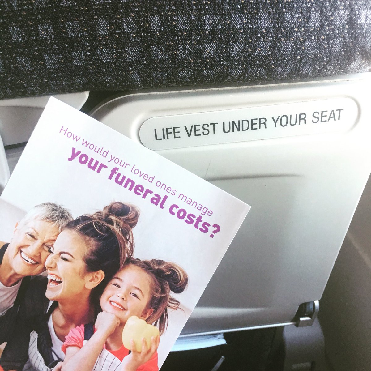 peter_tonoli's tweet photo. Not sure this was meant to be in my seat pocket #flight #flightlyfe #travel #travelogue https://t.co/xE49VKwYYQ