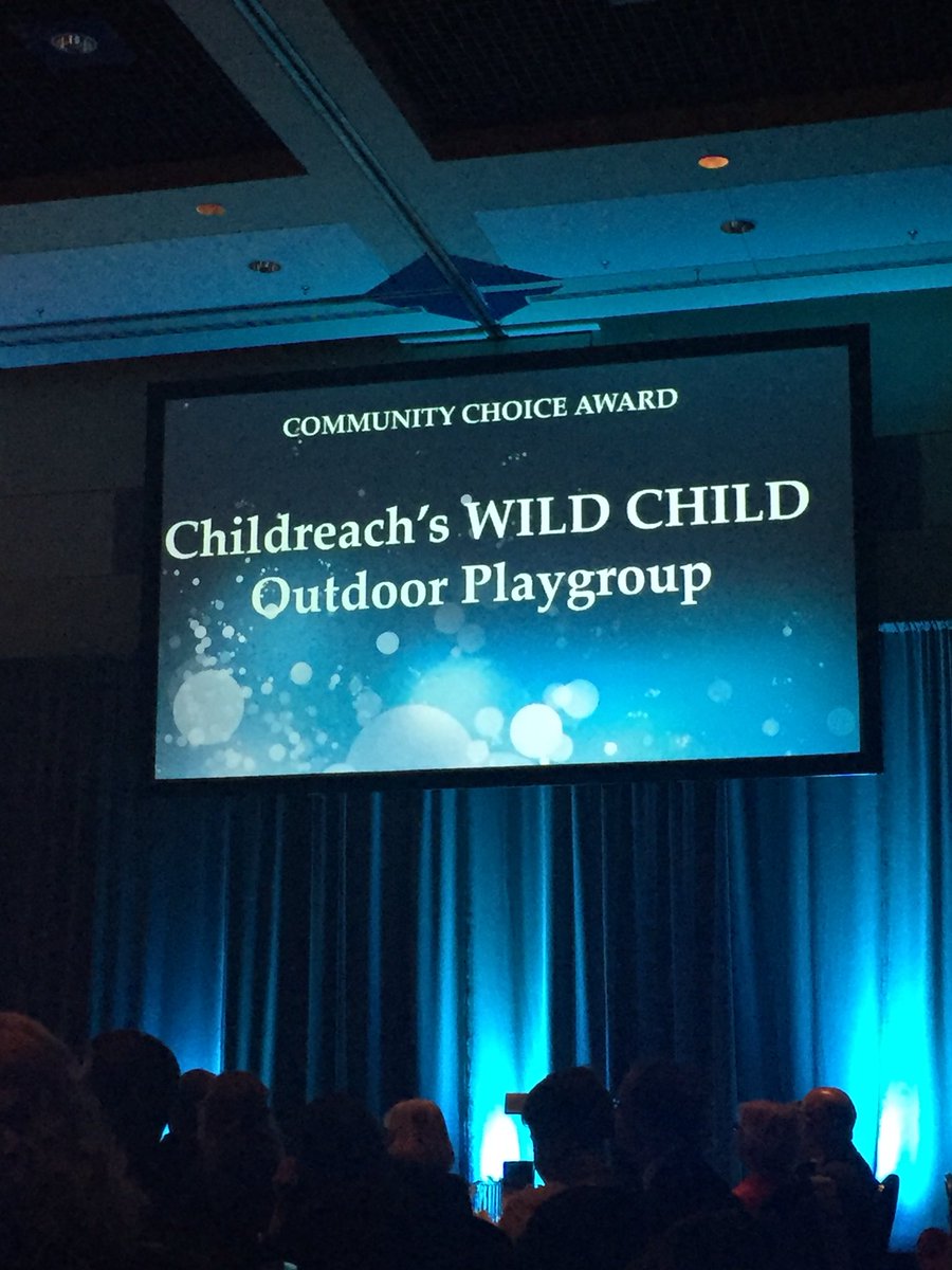 LdnCommFdn's tweet photo. Pushing the boundaries of play - congrats to Wild Child outdoor play group @Childreach on your community choice award! Well done! @PillarNN #PCIA17 #LDNont https://t.co/AL3dKIzotS
