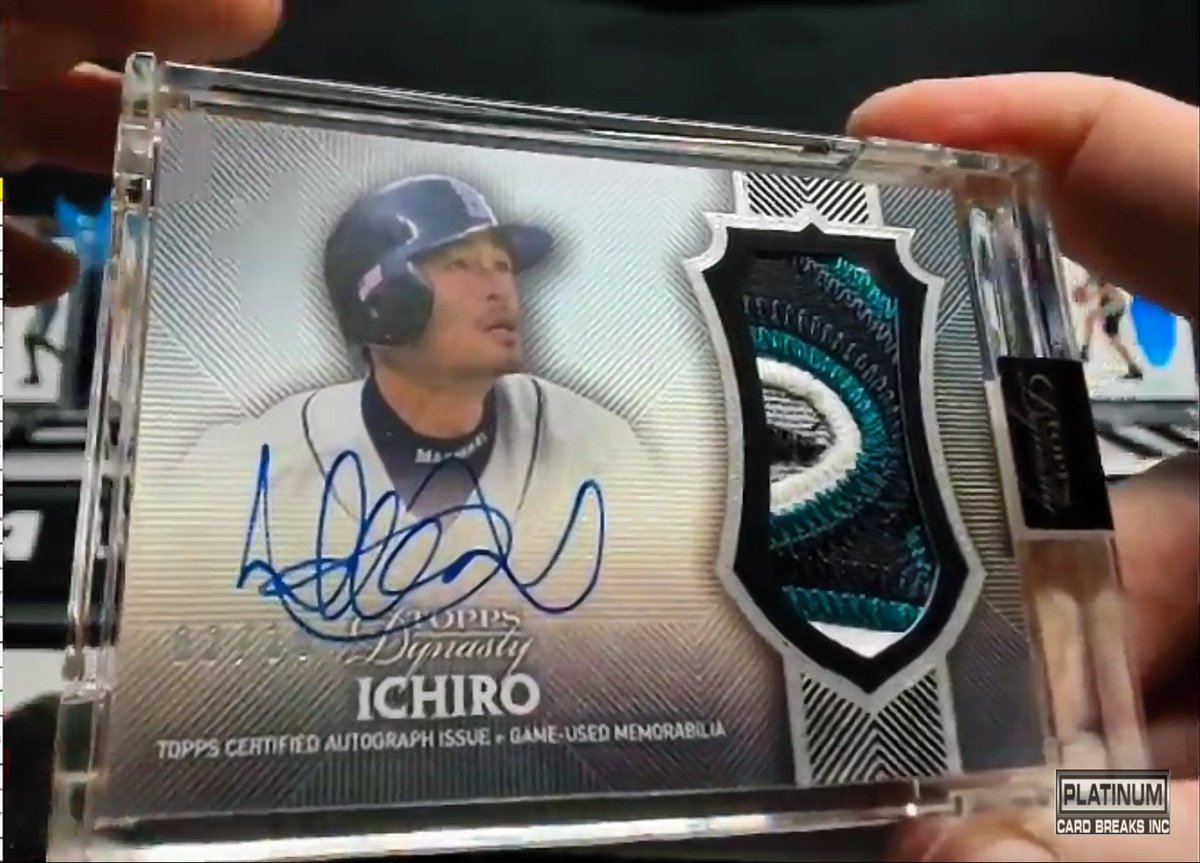 modakura's tweet photo. Are you kidding me?
2 Ichiro sick patch auto cards in a month.
Great thanks @PlatCardBreaks !

念願のシアトル・イチローだ！！ https://t.co/3YEE5d2srA