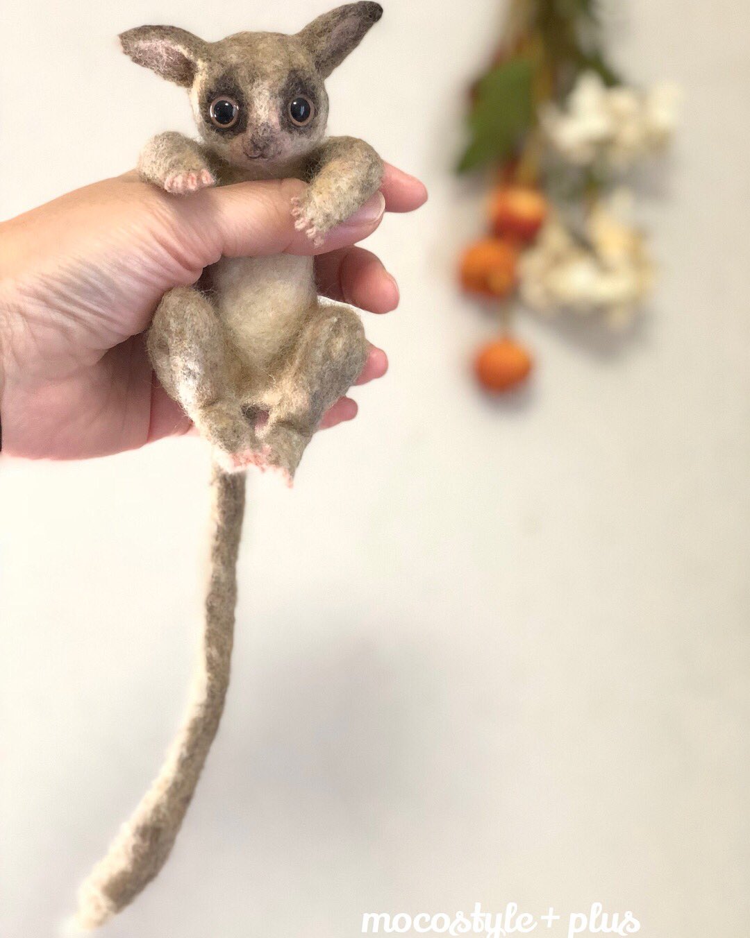 新しい季節 ショウガラゴ ブッシュベイビー ワイヤー入り フェルト