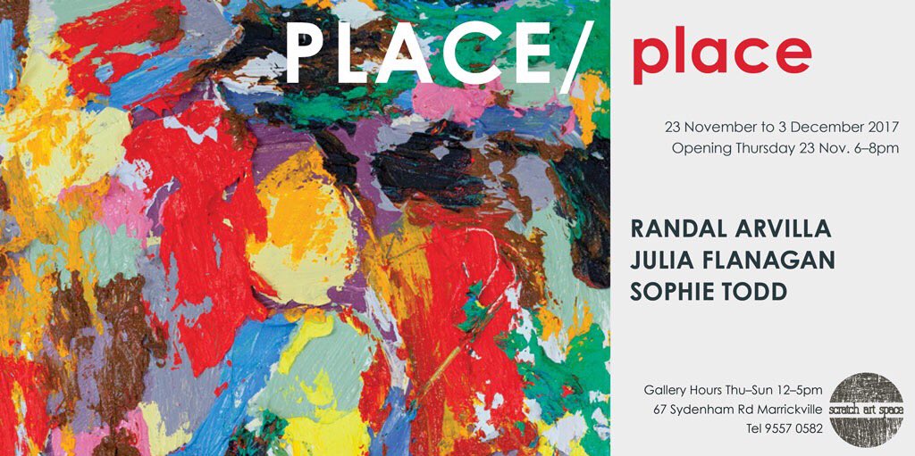 ScratchArtSpace's tweet photo. PLACE /Place opens tonight. Artists Sophie Todd, Julia Flanagan, & Randal Arvilla. 67 Sydenham Rd, Marrickville. #scratchartspace #gallery https://t.co/vEuXcGXQia