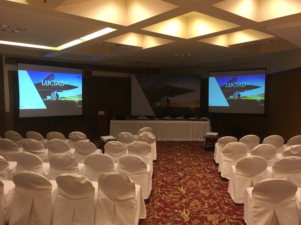 SeppeHelsen's tweet photo. The room is ready and so are we for the #Luciad seminar series in New Delhi, India... @LUCIADconnect https://t.co/fAkoMPqn4o