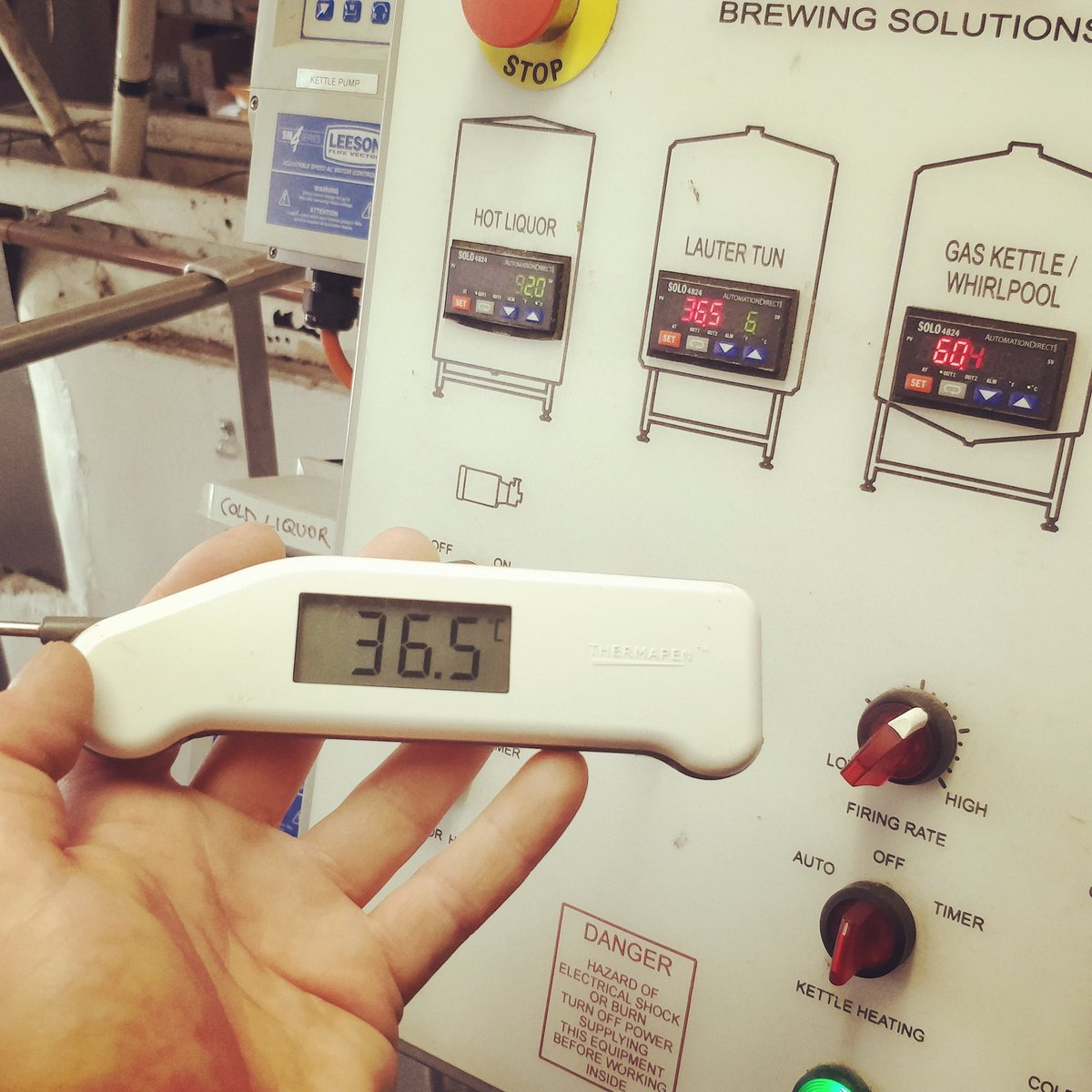 Not exactly the coolest Brewhouse in Hobart! A lot of weather consideration goes into our Brewing schedule... #kindofwarm