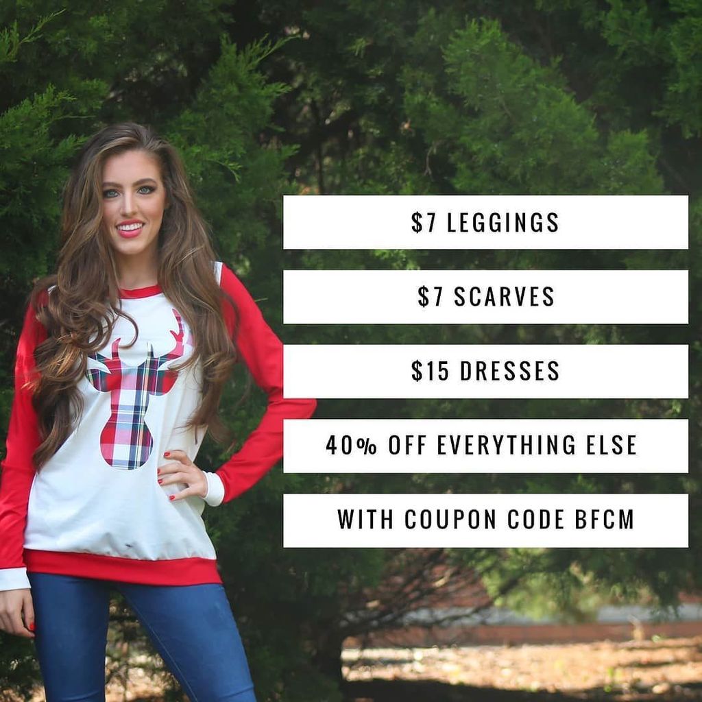 AthenaAttire's tweet photo. It starts TODAY at 5pm!! Get $7 Leggings / $7 Scarves / $15 Dresses and 40% off everything else with coupon code BFCM! https://t.co/Msk8DiZlaq