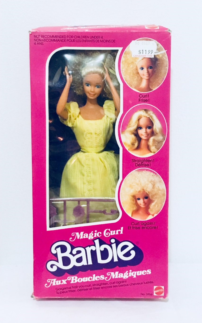 magic curl barbie 1981