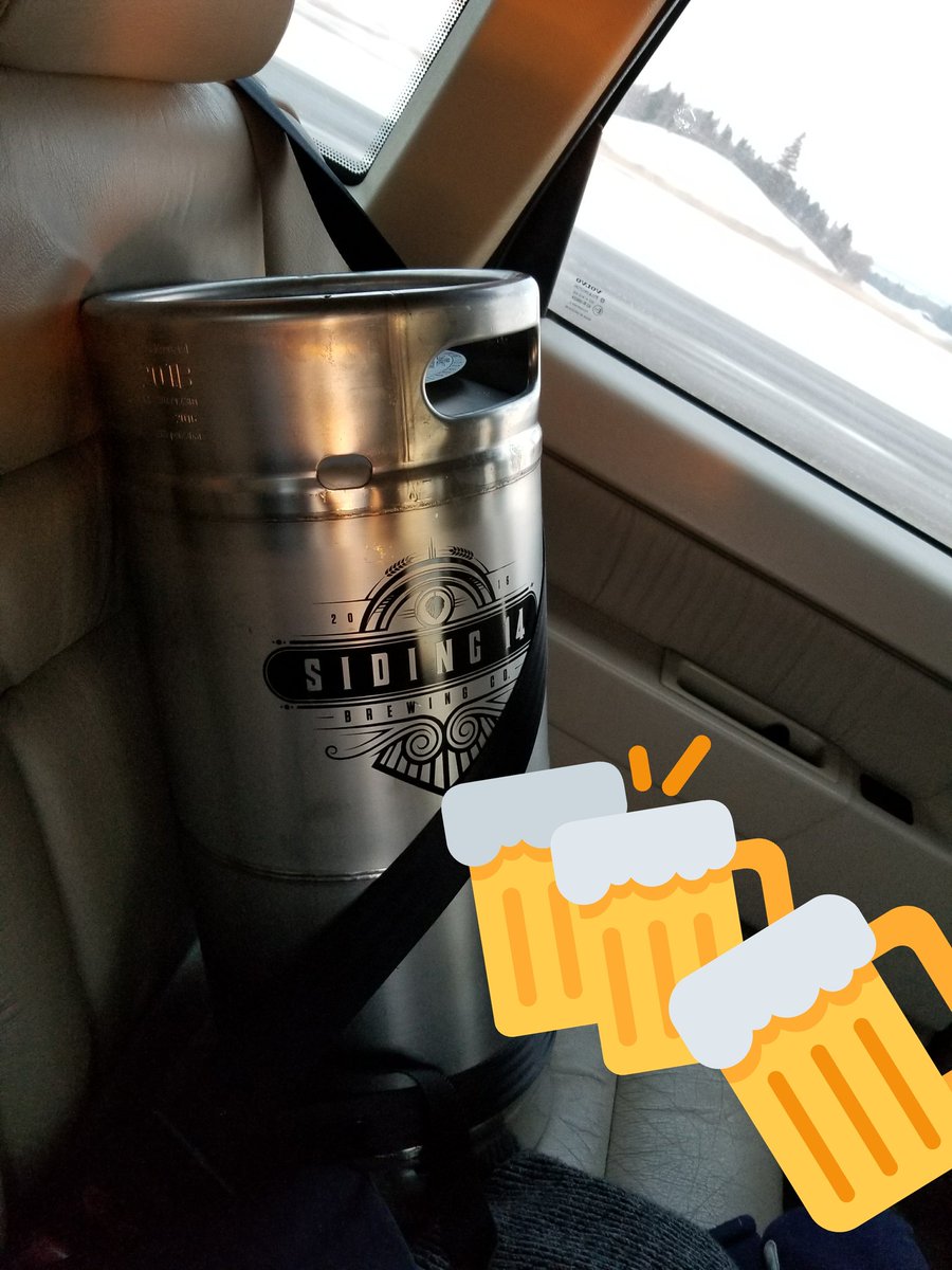 grace_hamill's tweet photo. Taking home some Brakeman Brown for our Keg fridge #siding14 #albertacraftbeer #supportlocalbusiness https://t.co/G86M5jCVZX