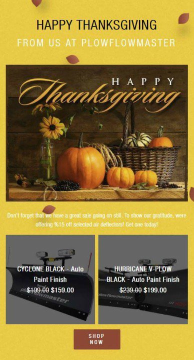 PlowFlowmaster's tweet image. Happy Thanksgiving from all of us at @PlowFlowmaster Remember we still have a great sale running! Tell your friends! #snowplow #plowlife