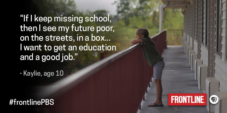 10-year-old Kaylie is living in a motel. Her mother struggles to enroll her in school. #frontlinePBS