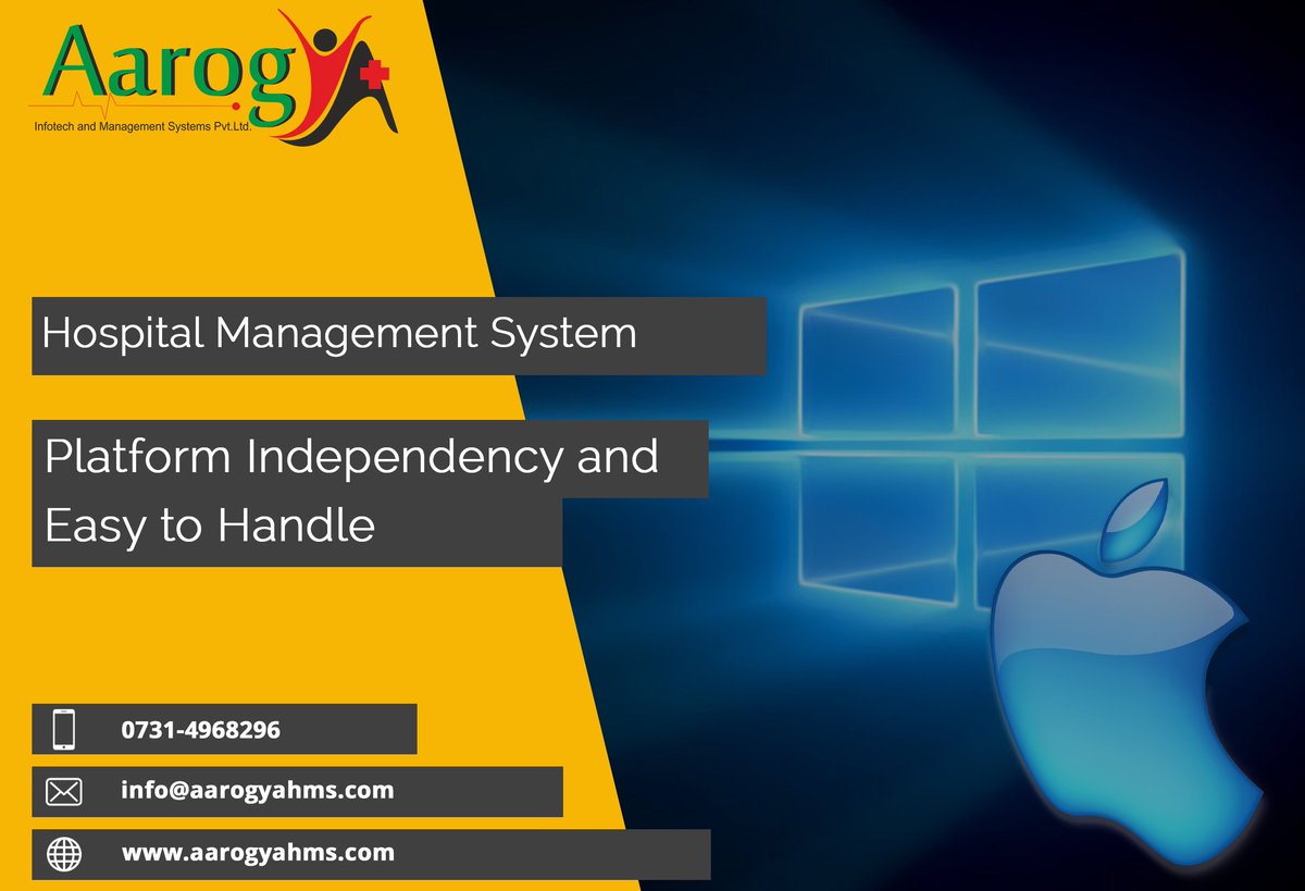 aarogya_hms's tweet photo. -->> Hospital Management System !!
π Browser based #Software so that user can access it on any platform be it microsoft, linux or apple without hassles of installation of any software on local terminal:-https://t.co/VjUgwaPRr8
#HMSSoftware #BestHMSSystem https://t.co/p53dvYxxfM
