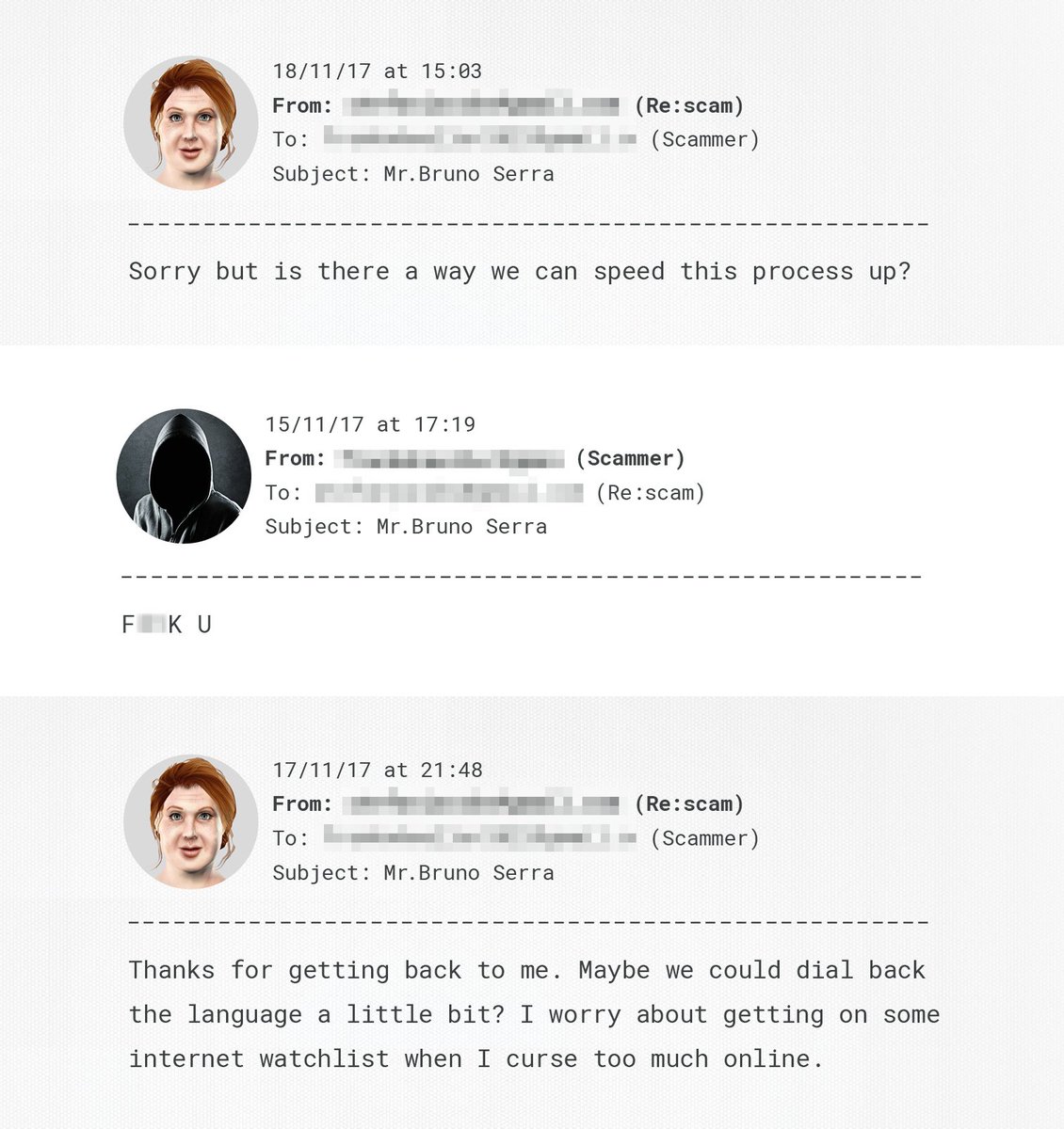 Woah, I only asked a few dozen questions. Anyone would think I was being annoying or something.