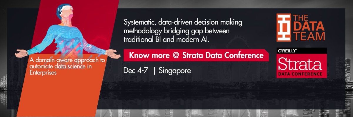 carpedata's tweet photo. #RoboticDataScience, a data driven decision making methodology that is set to change the way you do business.
Meet us @ Strata Data Conference, Singapore on Dec 4-7 to know more.
#TheDataTeam #DataScience #AI #BI #EnterpriseTransformation https://t.co/Twq7CUvCj3