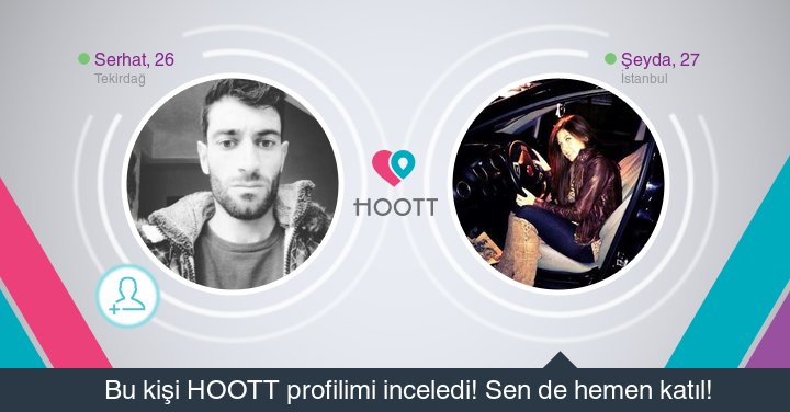#HOOTTapp Yakınındaki kişilerle sohbet etmek için HOOTT indir. HOOTT ile Eğlen! goo.gl/jPUaB0