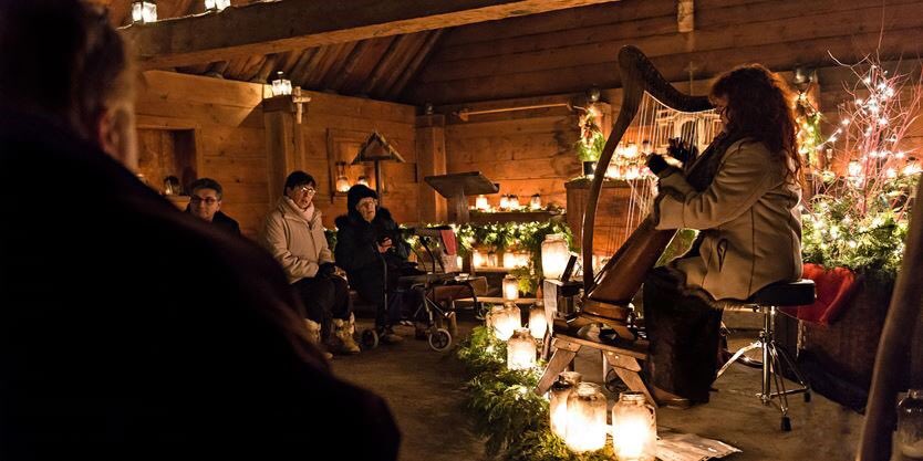 SainteMarie_hhp's tweet photo. Ruth Sutherland will wow crowds with her soulful harp and amazing voice!  #FirstLight2017 starts tomorrow @SainteMarie_hhp @martyrsshrine1 https://t.co/zJbDCetXH3