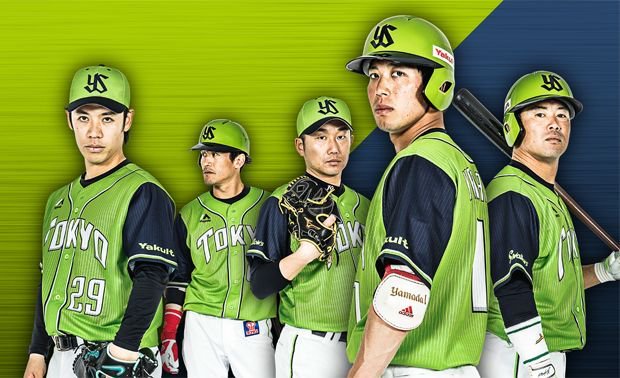 東京ヤクルトスワローズ公式 No Twitter 18tokyo燕パワーユニホーム Crewユニホーム 同様 ボディ部分にラケットラインを配置しました 18年シーズン神宮球場における金曜日の試合の際は 燕パワーfriday として 選手がこの燕パワー ユニホームを着用します お