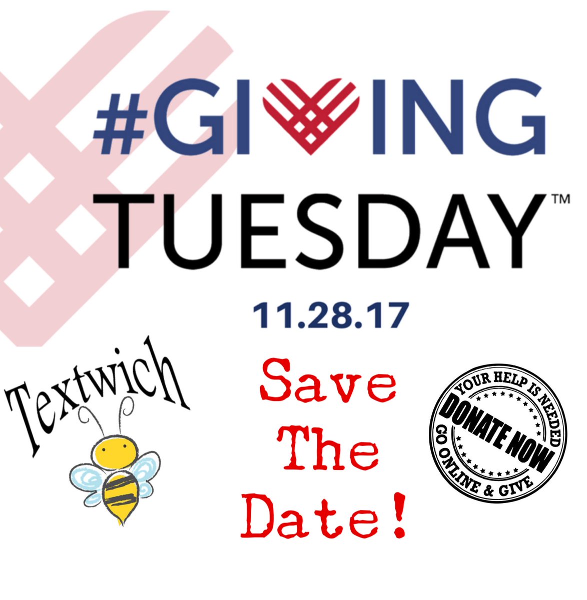 TextwichOrg's tweet photo. Think of #Textwich for this years #GivingTuesday! More info on our website! #GivingTuesday2017 #NonProfit #findmissing #dogood #beefound https://t.co/vQgPyEv73S