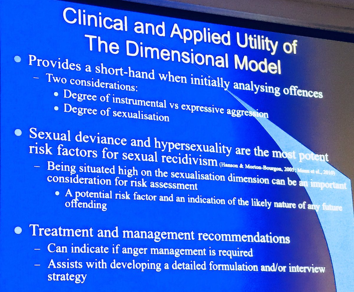 RitHTAP's tweet photo. Dr Davis highlights the importance of understanding behavioural typologies of offenders in clinical formulations in order to target meaningful interventions. #ANZAPPL2017 #APATAP #esafety #threatassessment https://t.co/9TuNzYIbUh