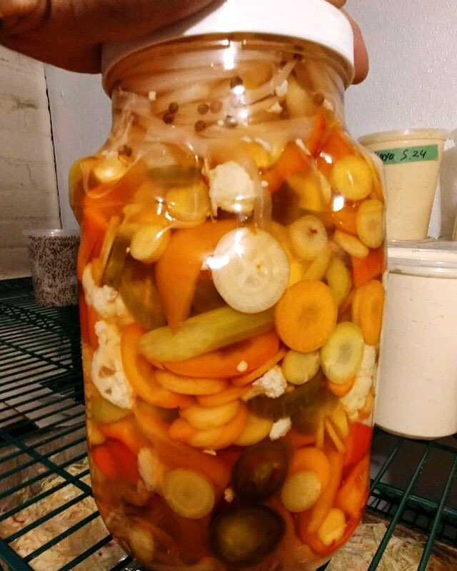 localthirteen's tweet photo. Our chefs have been busy pickling for charcuterie boards! #homemade #pickling #localproduce #13foodandbev #localtaproom https://t.co/RoS4ptp14q