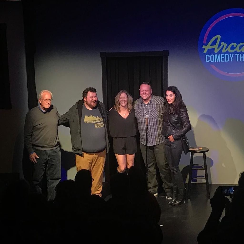 AaronKleiber's tweet photo. What a #StoryWorthy night at @arcadecomedy theater! In such incrediblely talented company... thank you @storyworthy Christine!
#Pittsburgh #ArcadeComedy
#GeneCollier @gfett @cant_stop_the_minto 
Photo: @jmclark8 https://t.co/MPWaWjd5C8 https://t.co/fRywhdA5qw