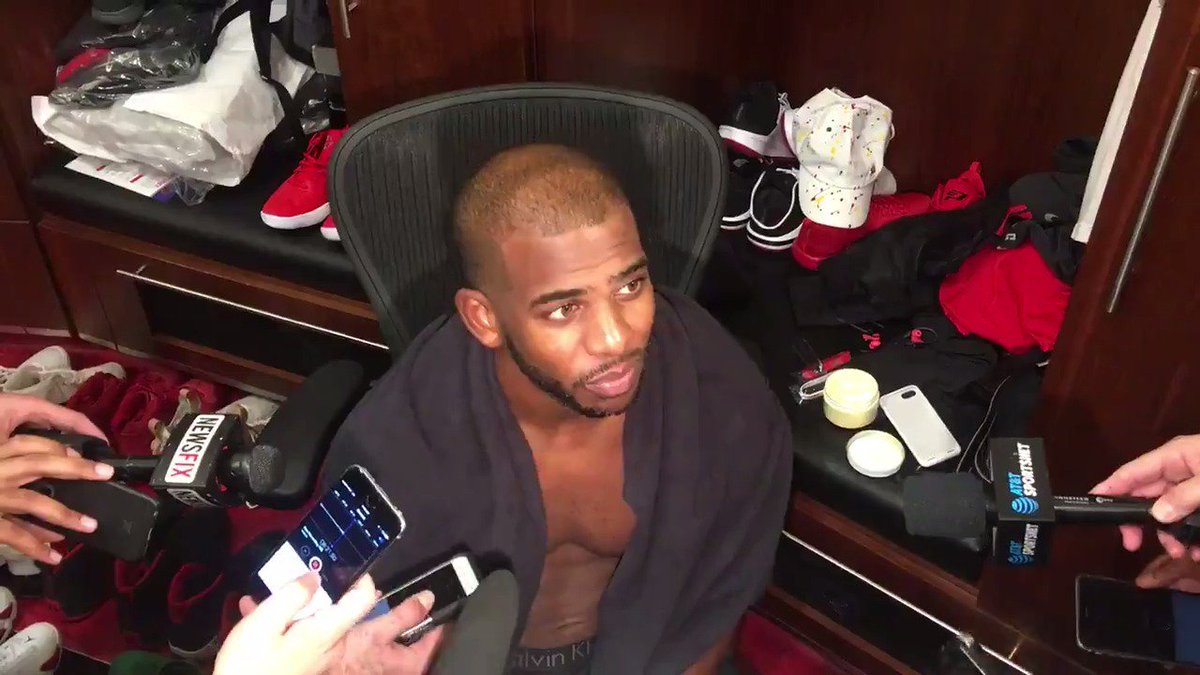 Hear what CP3 had to say after scoring a season-high 23 points last night.   #RunAsOne 🚀 https://t.co/IHk2EUhJfv