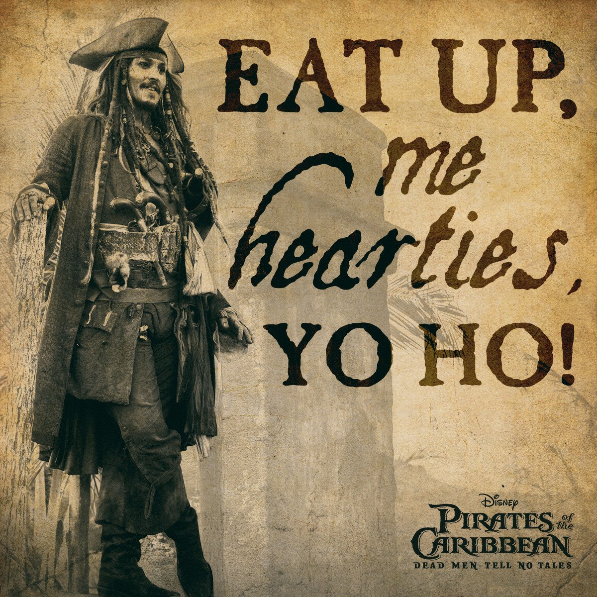 Steer your crew to a hearty Thanksgiving by watching the latest installment of Pirates of the Caribbean now! di.sn/60128qxKa