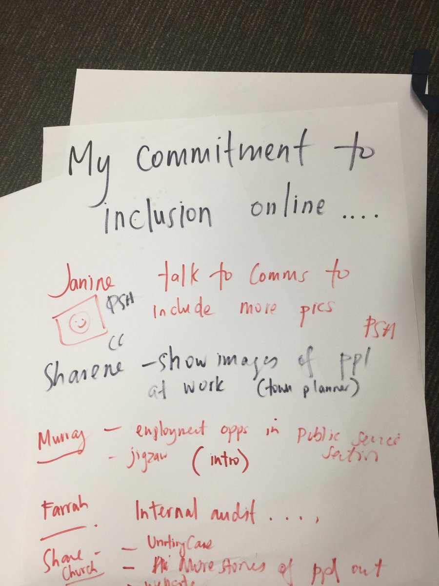 FWD_Digital's tweet image. Make online more inclusive w @timlosurdo @Ausattitude - getting ppl to commit to how they will get better at inclusion #fwdorg