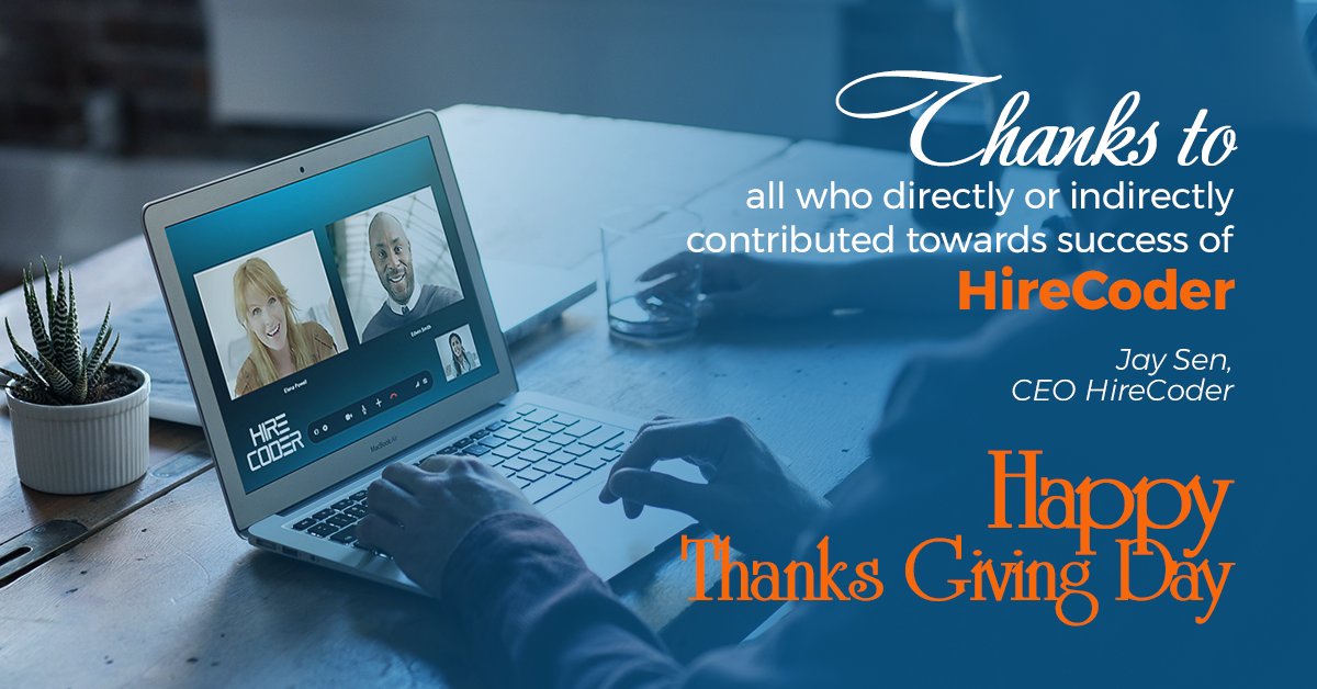 Hire_Coder's tweet image. No duty is more urgent than that of returning thanks. Happy Thanks Giving Day :) 
#ThanksGiving2k17 #HireCoder #Freelance #Thankyou #CoderforHire #Java #UI #Python #AI #ROR