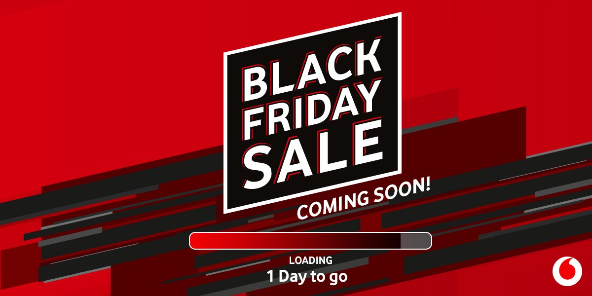 Vodacom's tweet photo. Are you ready to experience savings of up 45% off selected deals? Yes, #BlackFriday is upon us, &amp; there's ONLY 1 more day to go before the race to the shopping malls is on! https://t.co/cO5Bkp4Jl9
