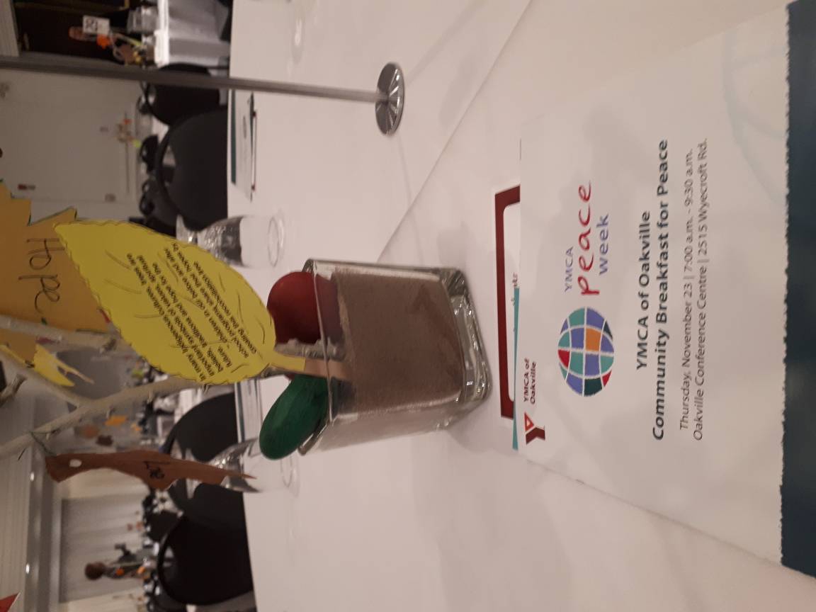 ymcaofoakville's tweet photo. We're ready for the masses! Welcome to #peacebreakfast2017 #ymcapeaceweek https://t.co/YH1oUwhkHr