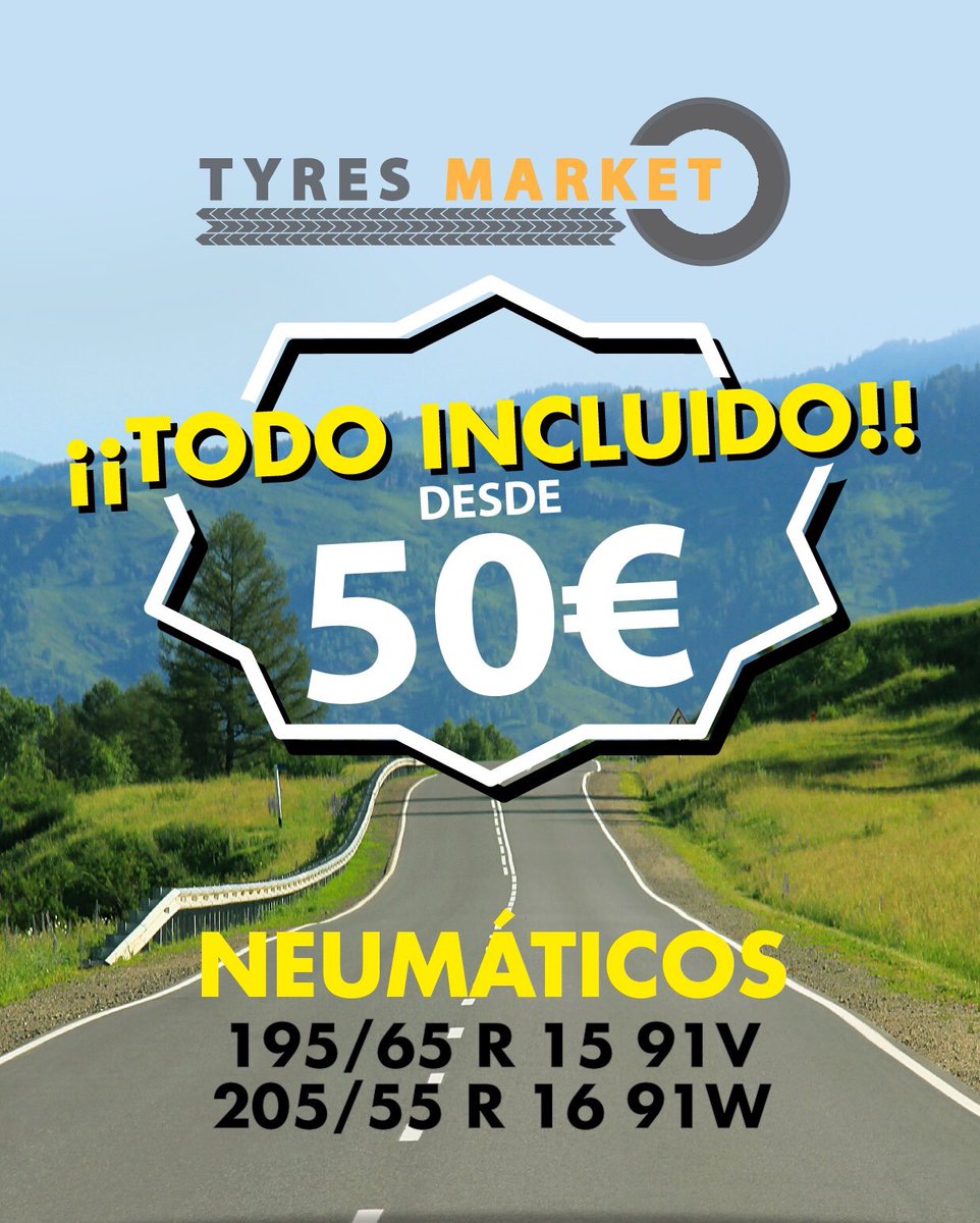 TyresMarket's tweet photo. El Black Friday llega a Tyres Market!!

Disfruta de nuestros precios especiales del 24 al 30 de noviembre. 
Te esperamos!! https://t.co/9cUTr9ci0E