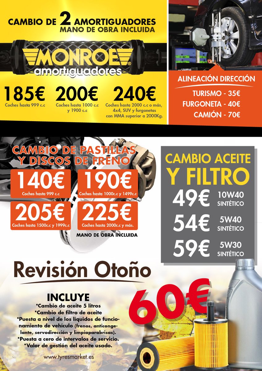TyresMarket's tweet photo. El Black Friday llega a Tyres Market!!

Disfruta de nuestros precios especiales del 24 al 30 de noviembre. 
Te esperamos!! https://t.co/9cUTr9ci0E