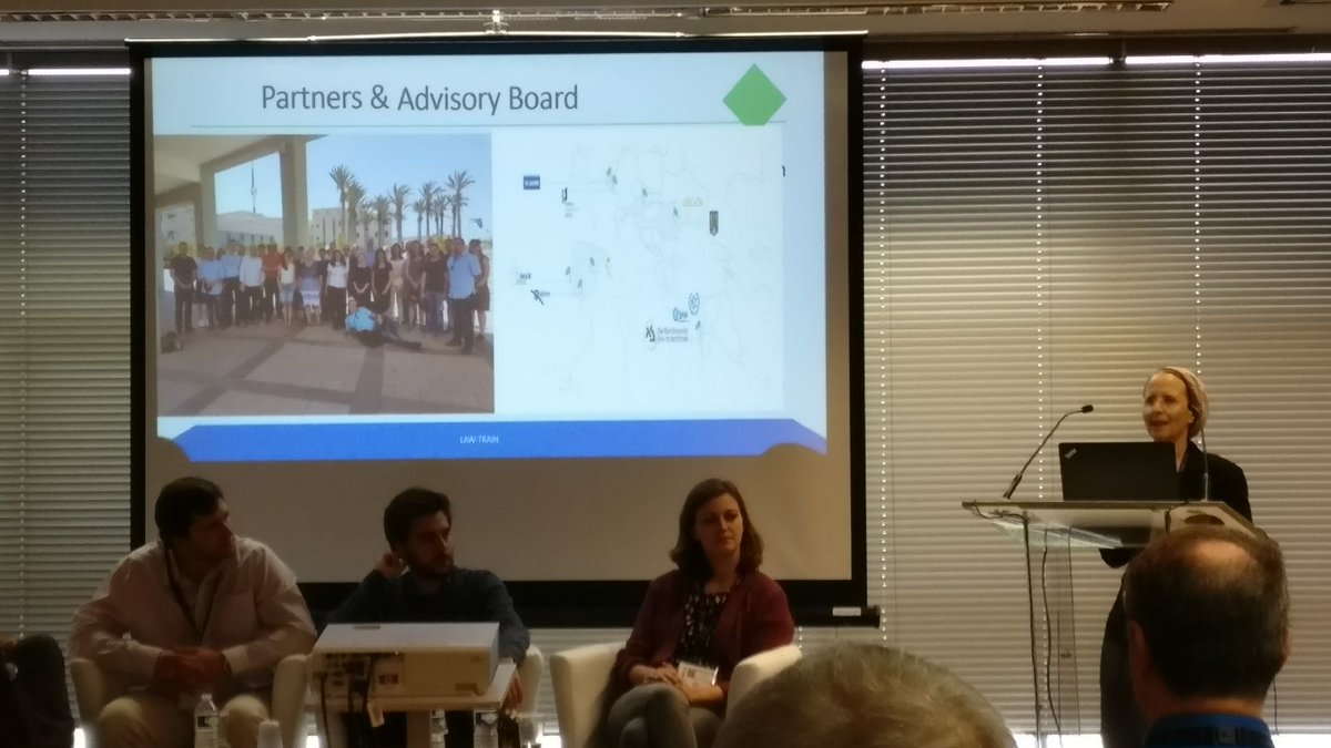 LawTrainH2020's tweet photo. Dr. Sarit Kraus, project co-ordinator and "mother of robots" explains the project LAW-TRAIN, it's goals and objectives, partners and what we achieved so far. 
@Milipol_Paris @EU_H2020 @H2020Partners #Workshop https://t.co/S4E9wuKO4y