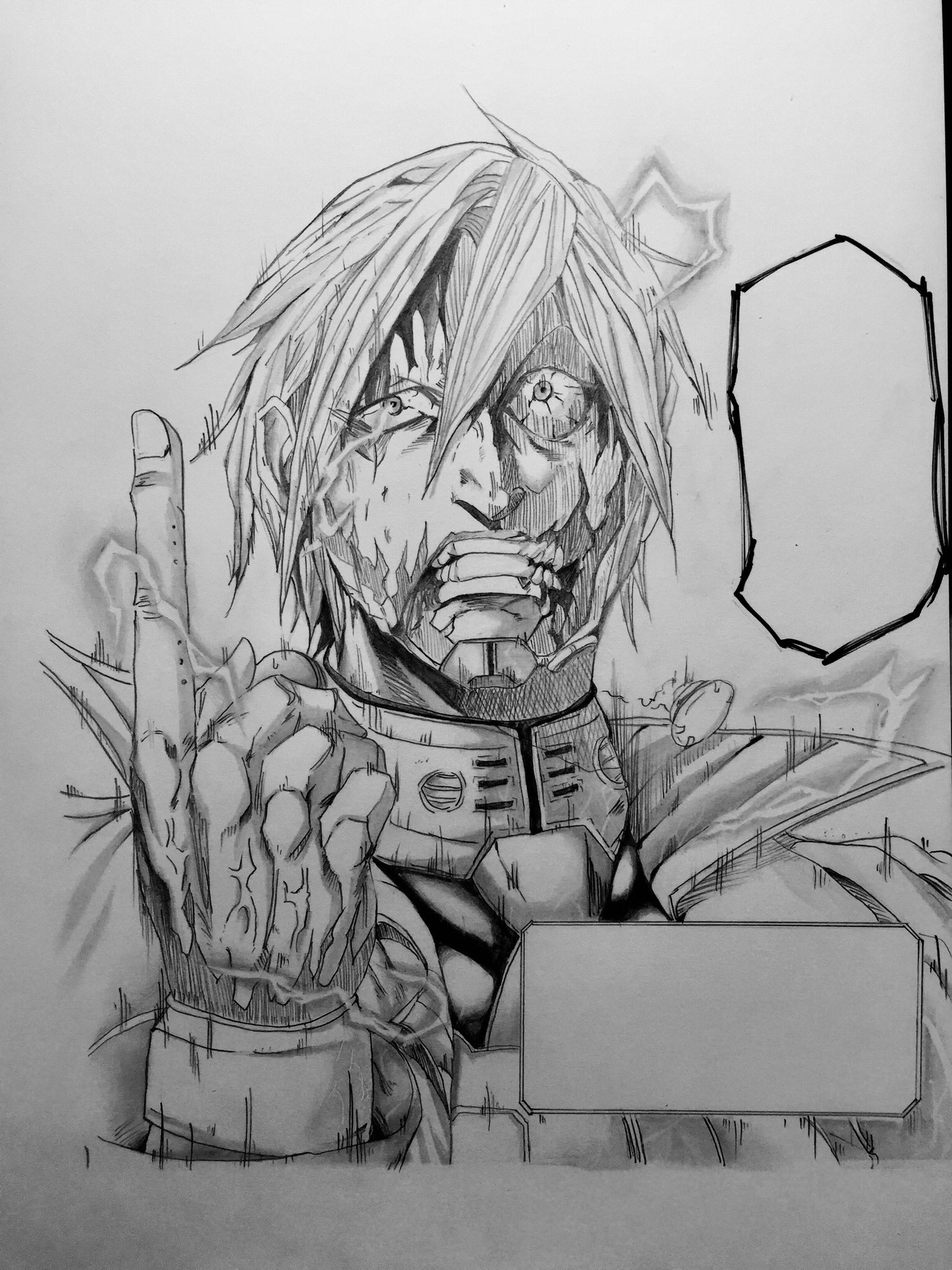 としゃやろう 完成しました アドルフラインハルトです テラフォでは一二を争う推しです 絵描きさんとつながりたい T Co Hbag9fd0pv Twitter