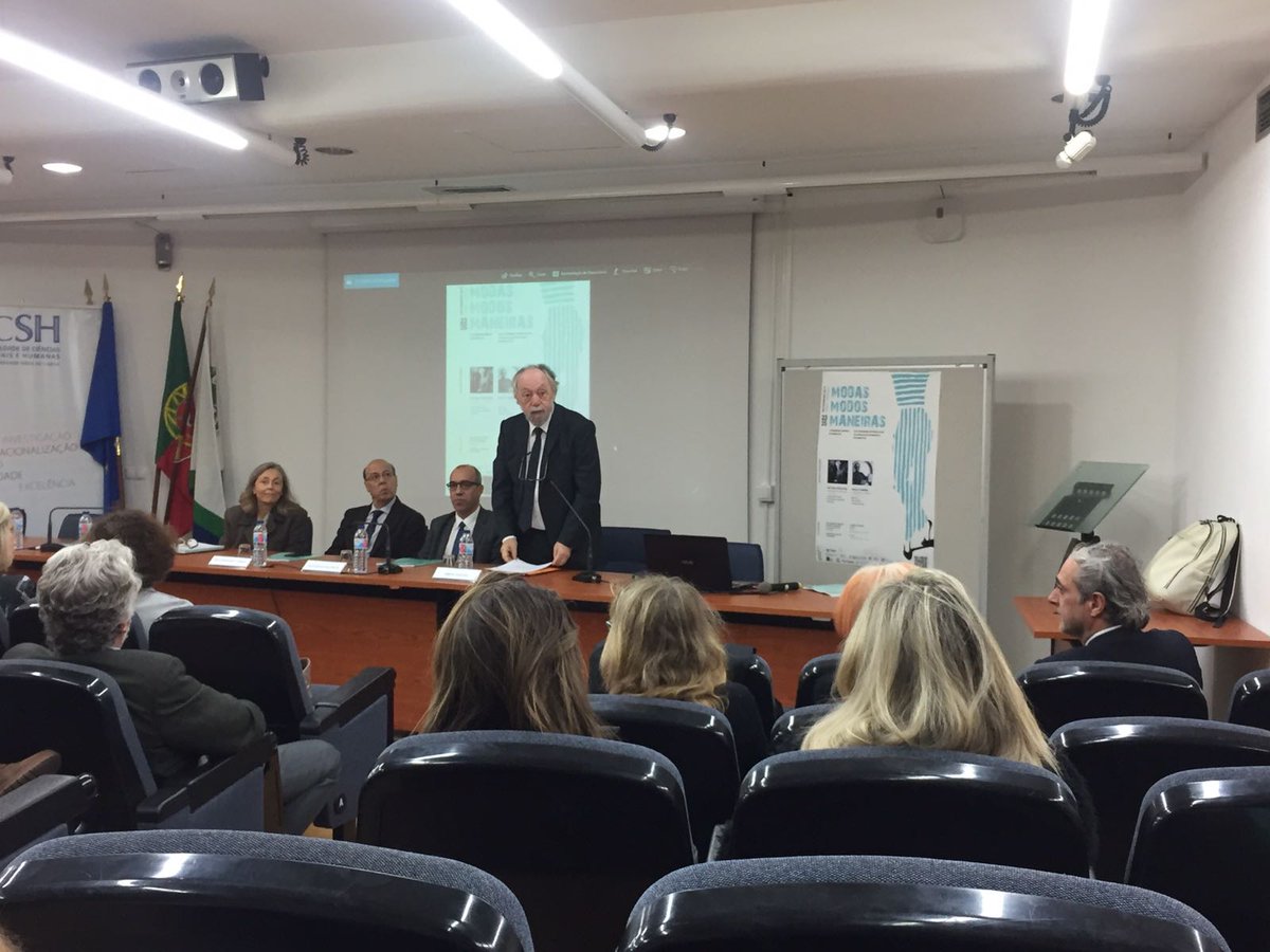 GESCsemiotica's tweet photo. Apertura del Congreso 'Modas, modos, maneras' en la Universidade Nova de Lisboa #Semiotics #ModasModosManeras https://t.co/AsPE69BbV1