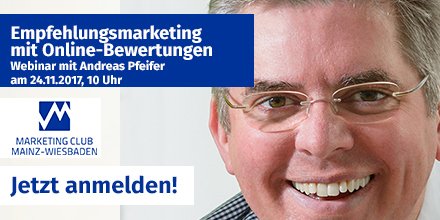MC_MZ_WI's tweet photo. Letzte Chance! Morgen Webinar mit Andreas Pfeifer von @dieHeldenhelfer zum Empfehlungsmarketing https://t.co/KBCVaRMuju #Gästewillkommen! https://t.co/WB0xG9pnnF
