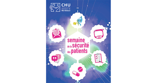 CHUBordeaux's tweet photo. #SPP17 Retrouvez les événements du @CHUBordeaux sur ses groupes hospitaliers, afin d'améliorer la #sécurité des prises en charge, faire progresser la culture de sécurité de tous les acteurs de santé : professionnels et usagers. Infos https://t.co/dQ0qBlYQvW https://t.co/vpShg5wYCc