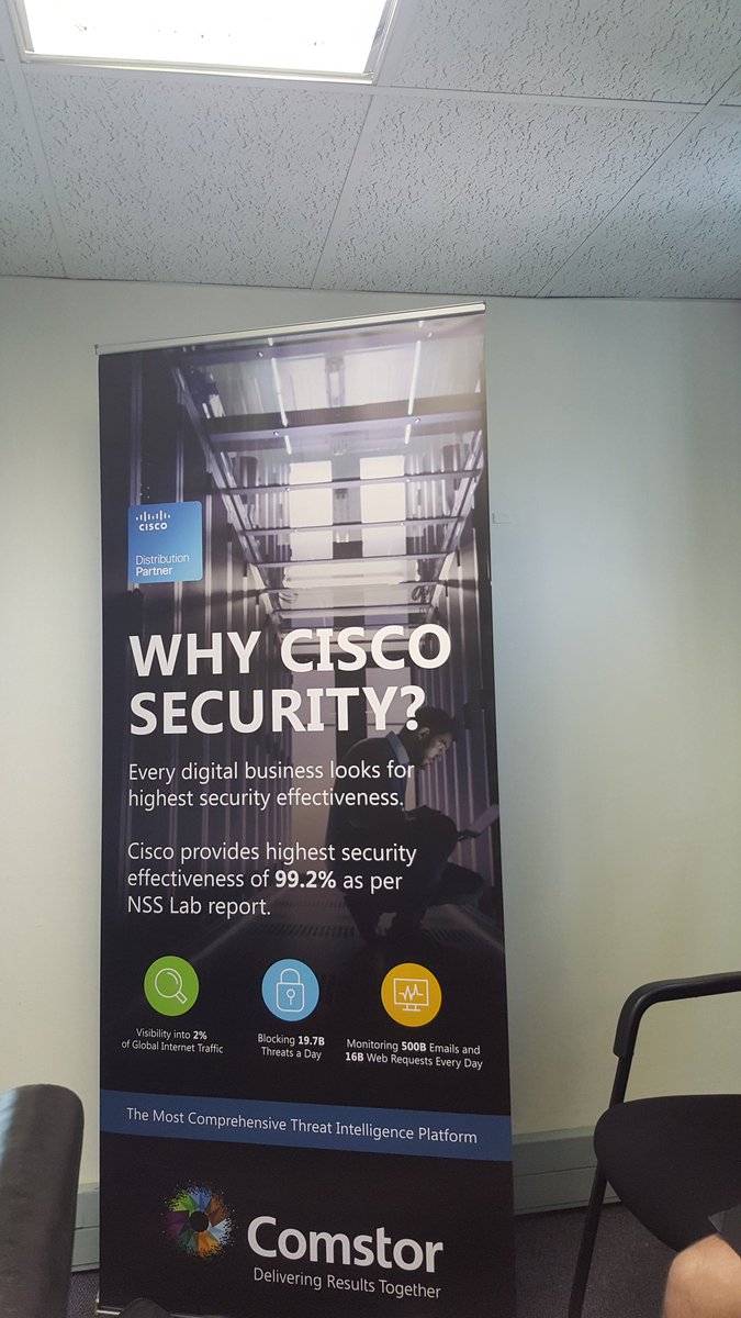IvanizaCdA's tweet photo. Umbrella Security and Comstor Partner marketing Floorday with SCS Africa. #CiscoDCC18 #DCCComstorZA18 #SecurityforEducation https://t.co/h5wbNM73rc